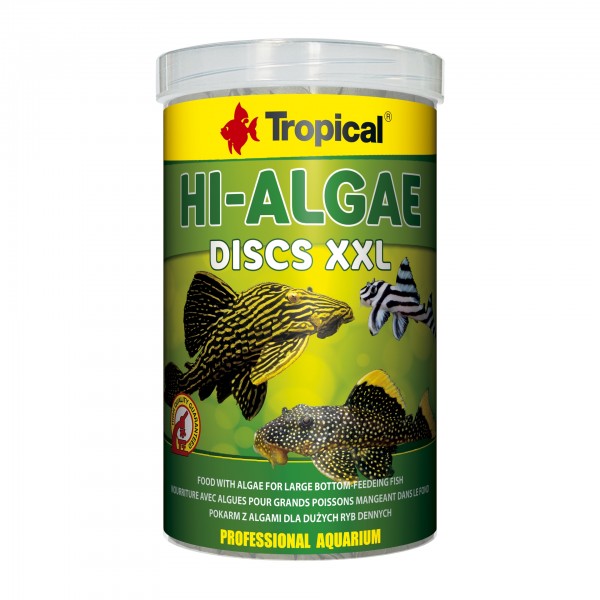 Fischfutter Tropical Hi-Algae Discs XXL 1 Liter