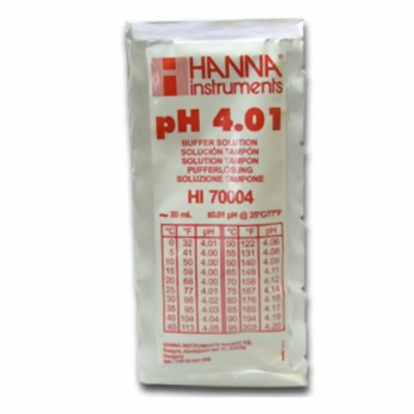 Hanna Pufferlösung HI70004 pH 4,01 20ml Prtionsbeutel