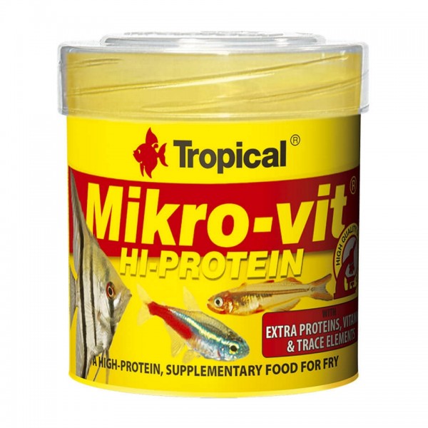 Fischfutter TROPICAL Mikrovit Hi-Protein 50 ml