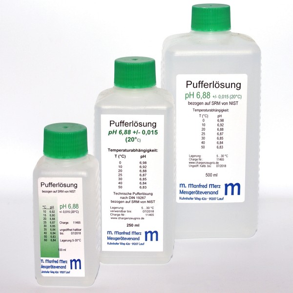 Pufferlösung pH 6,8  mit Analysezertifikat