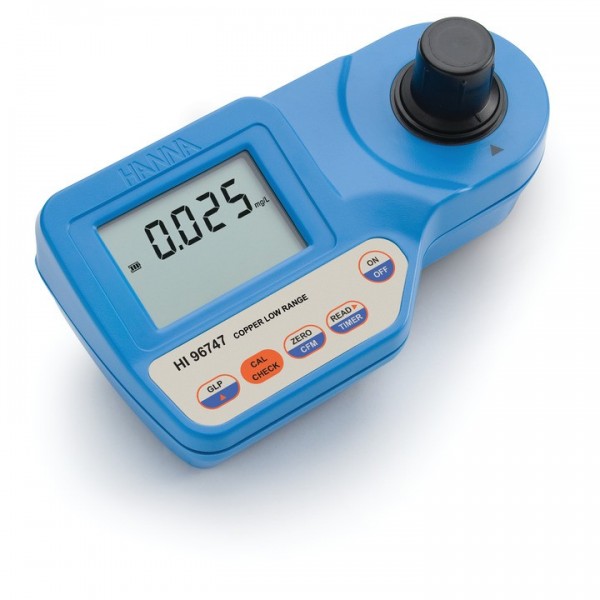 Kompakt-Photometer HI96747 für Kupfer Niedrig, 0,000 bis 1,500 mg/l