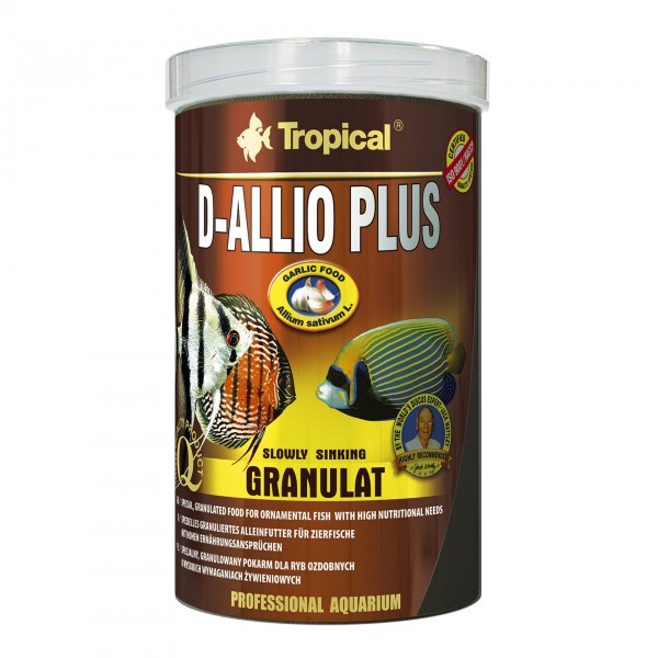 Fischfutter TROPICAL D-Allio Plus Granulat, 1 Liter