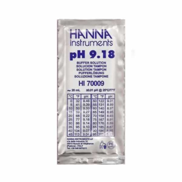 Hanna Pufferlösung HI70009 pH 9,18 Portionsbeutel