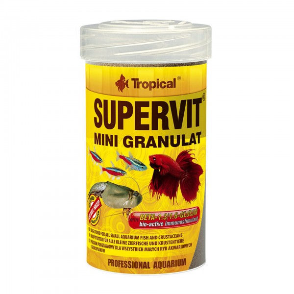 Fischfutter TROPICAL Supervit Mini Granulat 250 ml
