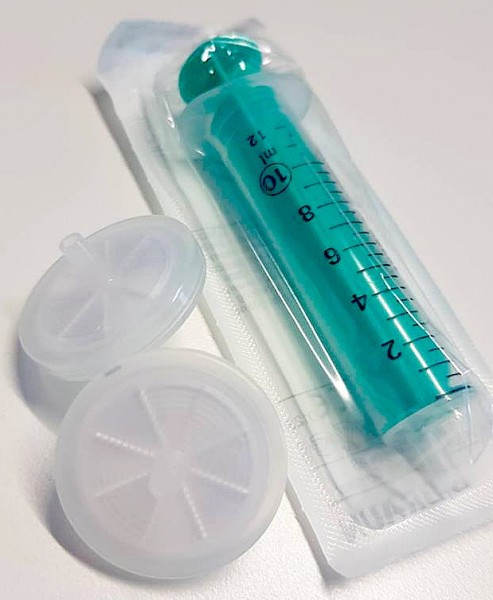 10mL-Spritze mit Spritzenvorsatzfiltern 0,45 µm
