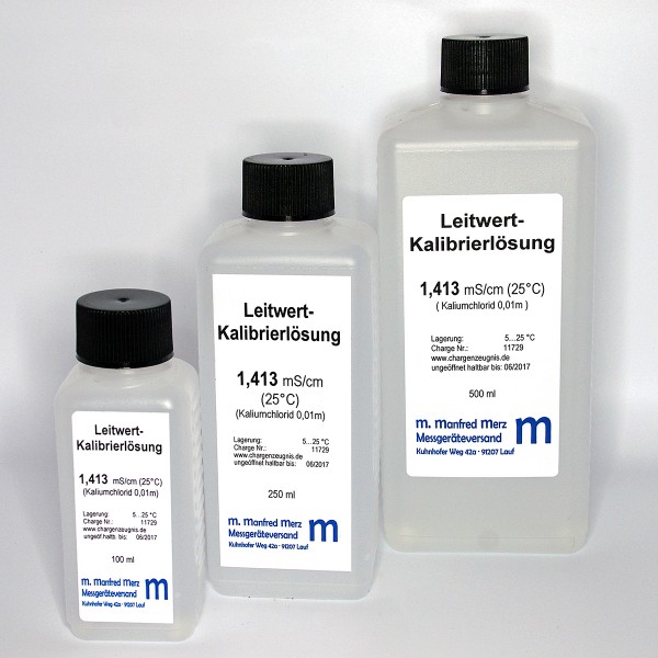 Leitwert-Kalibrierlösung, 1413 µS/cm mit Analysezertifikat