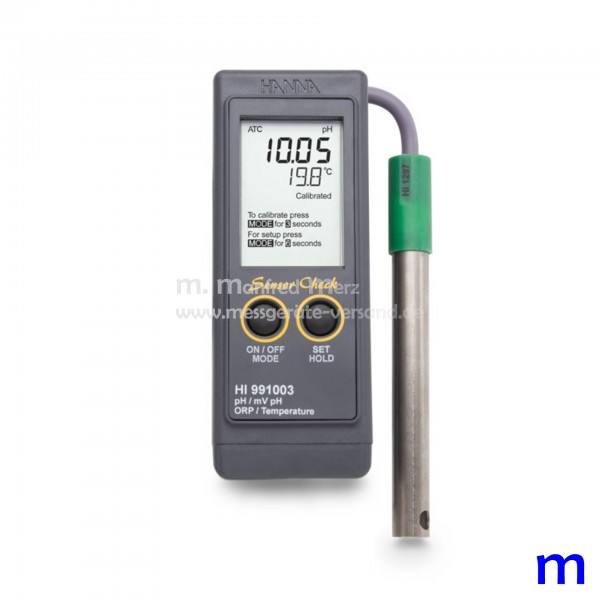 Wasserdichtes pH-/mV-/°C-Messgerät Hanna HI991003